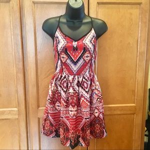 Colorful, tribal-print dress